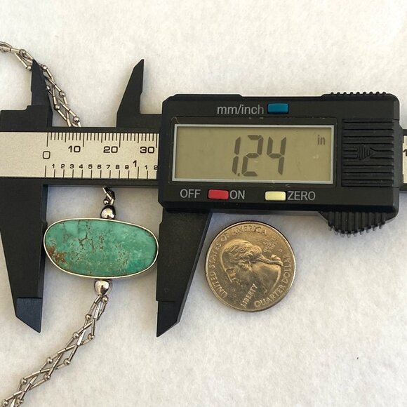 Sterling Silver 925 SWS Reversible Green Blue Turquoise Braided Chain Necklace - Picture 15 of 16